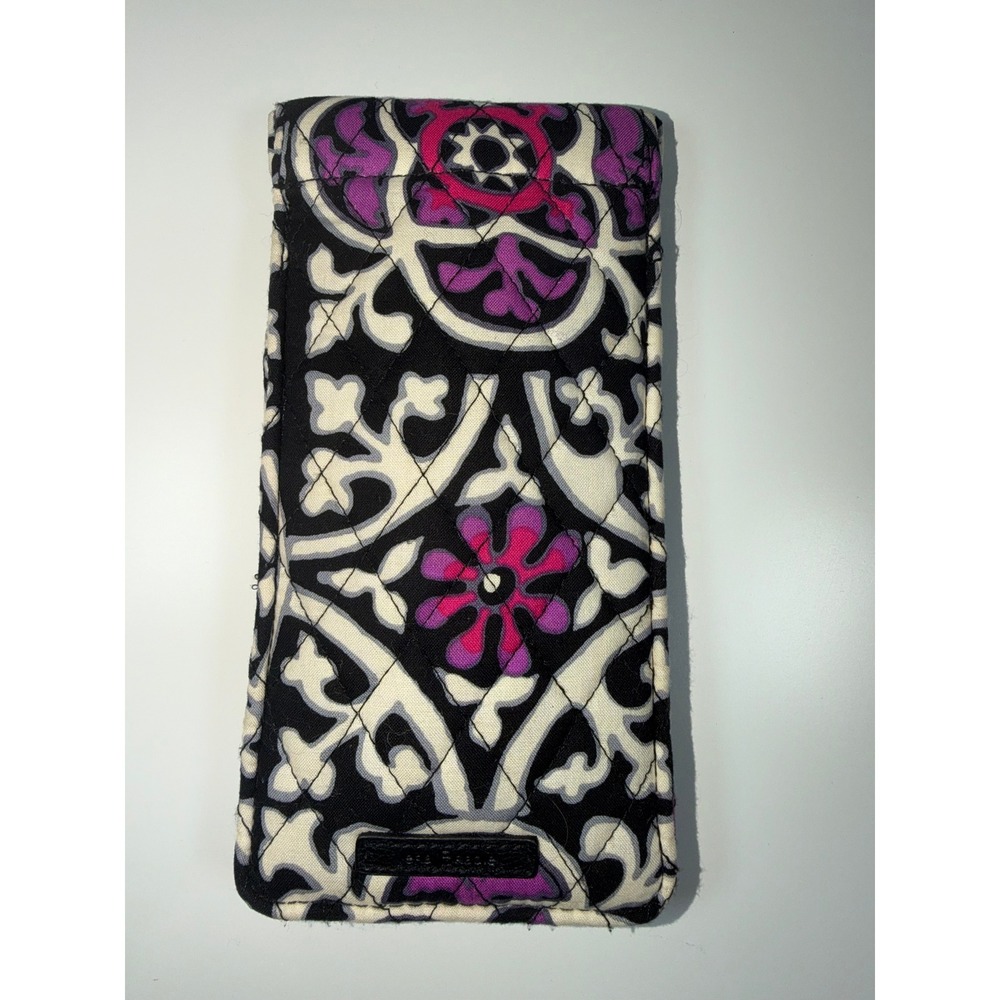 Vera Bradley Slim Eyeglass Readers Case Scroll Medallion Pattern Cotton Soft